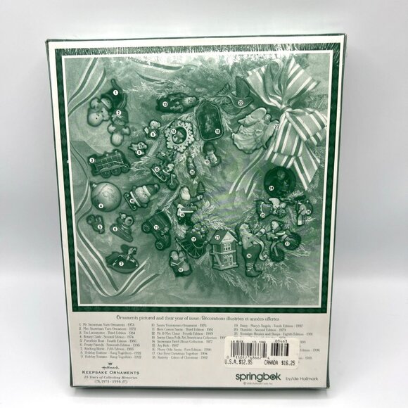 Springbok Memories Of Christmas Puzzle Plus 500 Pc 1998 Sealed Ornament Wreath - Picture 2 of 5